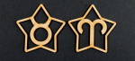 ウッドバナー　図形　星座