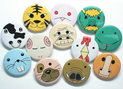 普通缶バッジ(tinbadge)